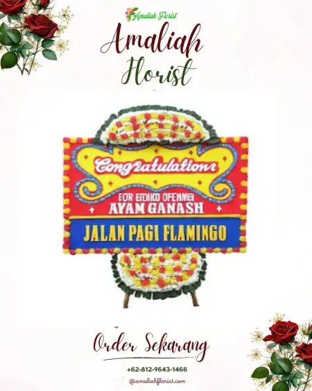 Sewa Papan Bunga Setu